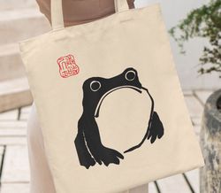 Japanese Frog Tote Bag, Matsumoto Hoji Tote Bag