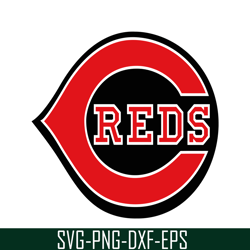 Cincinnati Reds The Red And Black Logo SVG PNG DXF EPS AI, Major League Baseball SVG, MLB Lovers SVG MLB01122329
