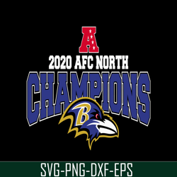 A 2020 AFC North Champions SVG PNG DXF, USA Football SVG, NFL Lovers SVG