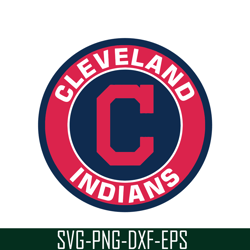 Cleveland Indians Logo SVG PNG DXF EPS AI, Major League Baseball SVG, MLB Lovers SVG MLB01122336