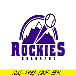 Colorado Rockies Team SVG PNG DXF EPS AI, Major League Baseball SVG, MLB Lovers SVG MLB01122345