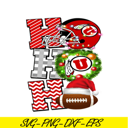 Utah Utes PNG Merry Christmas Football PNG NFL PNG