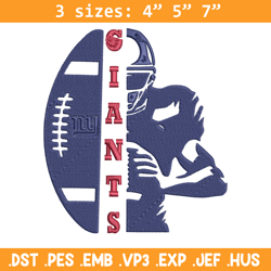 Football Player New York Giants embroidery design, New York Giants embroidery, NFL embroidery, logo sport embroidery.