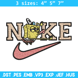 Spongebob x nike Embroidery Design, Nike Embroidery, Brand Embroidery, Embroidery File, Logo shirt, Digital download