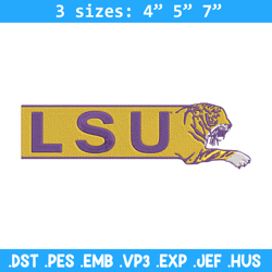 Louisiana State logo embroidery design,NCAA embroidery,Sport embroidery, Logo sport embroidery, Embroidery design.