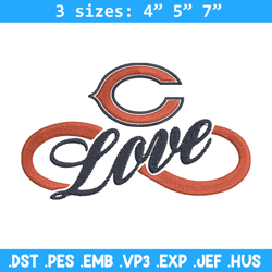 love chicago bears embroidery design, chicago bears embroidery, nfl embroidery, sport embroidery, embroidery design.