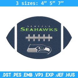 Seattle Seahawks Ball embroidery design, Seattle Seahawks embroidery, NFL embroidery, logo sport embroidery.