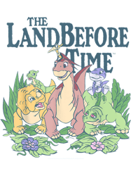 Land Before Time Pastel Dinosaur Friends