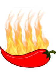 Hot red chilli pepper,