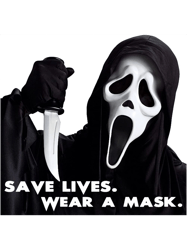 Scream covid mask funny horror film