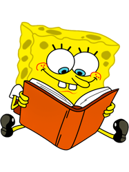 spongebob reading