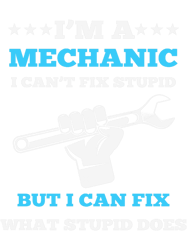 ima mechanic i cant fix stupid but i can fix what stupid does