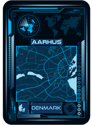 AARHUS Map Denmark