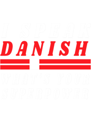Speak Danish Denmark Patriot Flag Gift