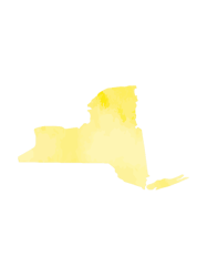 Yellow Watercolor New York