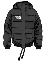 Winter Puffer Coat Northface Style Jacket
