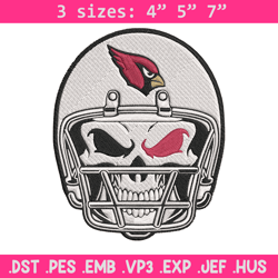 Arizona Cardinals Skull Helmet embroidery design, Arizona Cardinals embroidery, NFL embroidery, logo sport embroidery. (