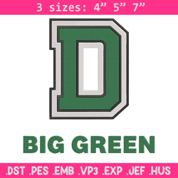 Dartmouth Big Green logo embroidery design, NCAA embroidery, Sport embroidery,Logo sport embroidery,Embroidery design
