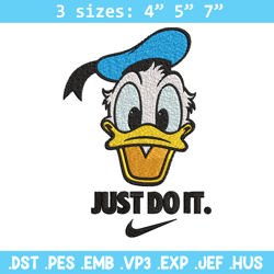 Donald Duck Nike Embroidery design, Donald Duck cartoon Embroidery, Nike design, Embroidery file, Instant download.