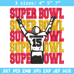 Super Bowl Embroidery design, Super Bowl Embroidery, Football design, Embroidery File, logo shirt, Digital download.