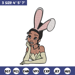 Girl bunny Embroidery design, Girl bunny Embroidery, Cartoon design, Embroidery File, logo shirt, Digital download.