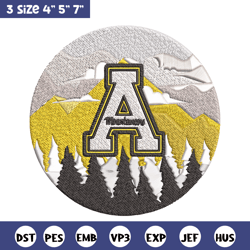 Appalachian State logo embroidery design, NCAA embroidery, Embroidery design, Logo sport embroidery, Sport embroidery.