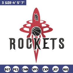 Houston Rockets logo embroidery design, Sport embroidery, logo sport embroidery, Embroidery design, NCAA embroidery