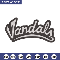 Idaho Vandals Wordmark logo embroidery design, NCAA embroidery, Sport embroidery,Logo sport embroidery,Embroidery design