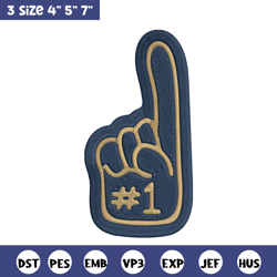 Los Angeles Rams Foam Finger embroidery design, Los Angeles Rams embroidery, NFL embroidery, logo sport embroidery.