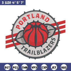 Portland Trail Blazers no 1 embroidery design,NBA embroidery, Sport embroidery,Embroidery design,Logo sport embroidery