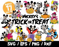 Mickey mouse svg bundle halloween disney cricut Minnie cut file Layered Png clipart