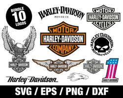 Harley davidson bundle svg logo motorcycle brand t-shirt vinyl cricut cut fil clipart