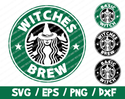Witches brew svg basic diy coffee cup starbucks cup vinyl halloween cricut