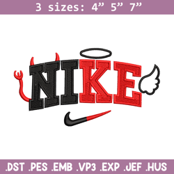 Nike x evil embroidery design, Evil embroidery, Nike design, Embroidery shirt, Embroidery file, Digital download