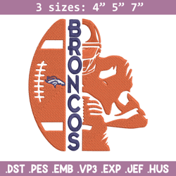 Football Player Denver Broncos embroidery design, Denver Broncos embroidery, NFL embroidery, logo sport embroidery.