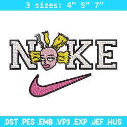 Nike funny girl Embroidery Design, Brand Embroidery, Nike Embroidery, Embroidery File, Logo shirt, Digital download
