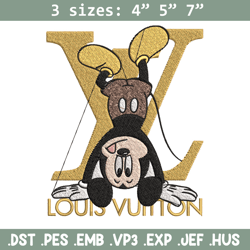 Mickey logo lv Embroidery Design, Lv Embroidery, Embroidery File, Disney Embroidery, Logo shirt, Digital download