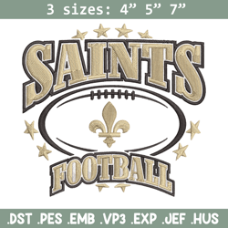 New Orleans Saints Football embroidery design, Saints embroidery, NFL embroidery, sport embroidery, embroidery design.