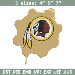Washington redskins embroidery design, Redskins embroidery, NFL embroidery, logo sport embroidery, embroidery design. (2