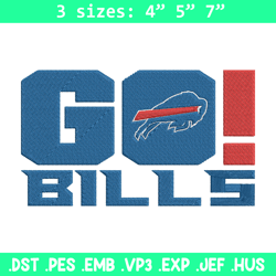 Buffalo Bills Go embroidery design, Buffalo Bills embroidery, NFL embroidery, sport embroidery, embroidery design.