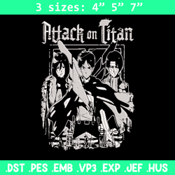 Eren friends Embroidery Design, Aot Embroidery, Embroidery File, Anime Embroidery, Anime shirt, Digital download.