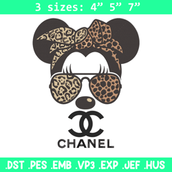 Mickey x chanel Embroidery Design, Mickey Embroidery, Embroidery File, Chanel Embroidery, Anime shirt, Digital download