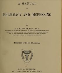 A Manual of Pharmacy and Dispensing (1909) digital format