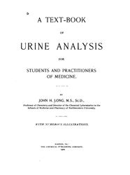 A Text Book 0f Urine Analysis 1900