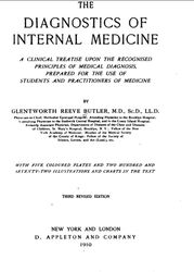 The Diagnostics on Internal Medicine 1922
