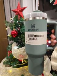 Stanley Quencher Tumbler with Lid Thermos Stainless Steel Vacuum Insulated Coffee Travel Mug