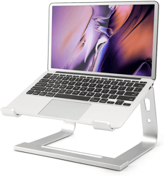 Laptop Stand, Computer Stand for Laptop, Aluminium Laptop Riser, Ergonomic Laptop Holder Compatible with MacBook Air Pro