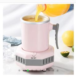 Smart Beverage Cooler Cup Fast Cooler Electric Cooling Mug Mini Desktop Refrigerator for Cola Wine