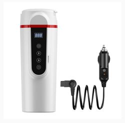 12V/24V 70W-100W Car Heating Cup 420ml Car Heated Smart Mug With Temperature Control Cigarette Lighter Car Kettle Water