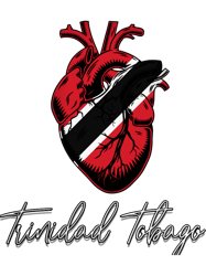 Trinidad and Tobago Heart ,Trinidad Heartbeat Pulse ,Trinidad Tee,Trinidad T,Trin